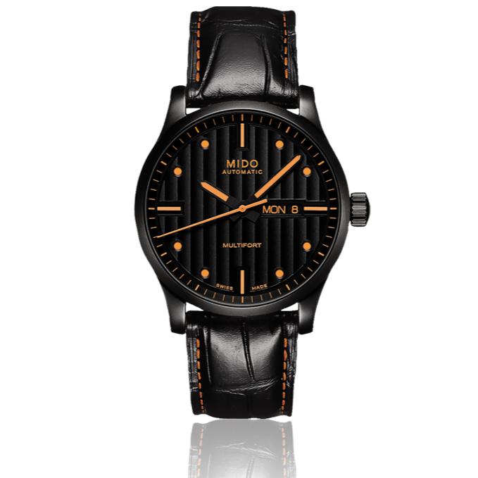 Mido Multifort Automatic Special Edition Black Dial Black Leather Strap Watch For Men - M005.430.36.051.80 Buy Now By Mido