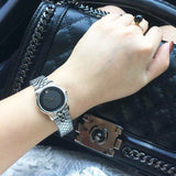 Movado Museum Classic Black Dial Silver Steel Strap Watch For Women - 0606505 Buy Now By Movado