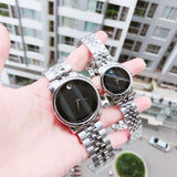 Movado Museum Classic Black Dial Silver Steel Strap Watch For Women - 0606505 Buy Now By Movado