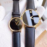 Movado Museum Classic Quartz Black Dial Black Leather Strap Watch for Men - 0607195 Buy Now By Movado