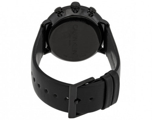 Calvin Klein High Noon Black Dial Black Leather Strap Watch for Men - K8M274CB Buy Now By Calvin Klein