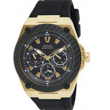 Guess Legacy Black Dial Black Rubber Strap Watch for Men - W1049G5 Buy Now By Guess