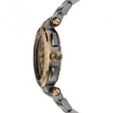 Versace Aion Chronograph Black Dial Grey Steel Strap Watch for Men - VBR050017 Buy Now By Versace