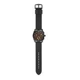 Fossil Machine Chronograph Black Dial Black Leather Strap Watch for Men - FS5586 Buy Now By Fossil