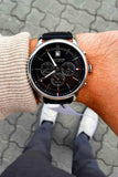 Tommy Hilfiger Kyle Quartz Black Dial Black Leather Strap Watch for Men - 1791630 Buy Now By Tommy Hilfiger