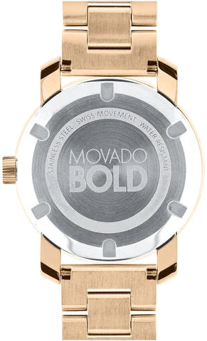 Movado Bold Rose Gold Dial Rose Gold Steel Strap Watch For Women - 3600335 Buy Now By Movado