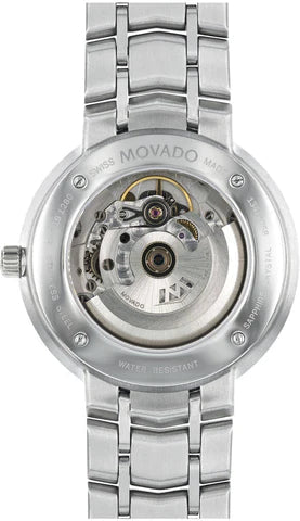 Movado 1881 Automatic Black Dial Silver Steel Strap Watch for Men - 606914 Buy Now By Movado
