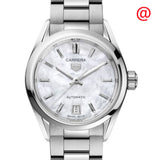 Tag Heuer Carrera Mother of Pearl Dial Silver Steel Strap Watch for Women - WBN2410.BA0621 Buy Now By Tag Heuer