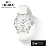 Tissot Seastar 1000 Mother of Pearl White Dial White Rubber Strap Watch for Women - T120.210.17.116.00 Buy Now By Tissot