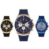 Guess Poseidon Blue Dial Blue Rubber Strap Watch for Men - GW0057G3 Buy Now By Guess