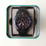 Fossil Grant Sport Chronograph Black Dial Black Steel Strap Watch for Men - FS5374 Buy Now By Fossil