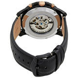 Fossil Grant Automatic Black Dial Black Leather Strap Watch for Men - ME3028 Buy Now By Fossil