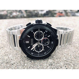 Hugo Boss Supernova Chronograph Black Dial Silver Steel Strap Watch for Men - 1513359 Buy Now By Hugo Boss