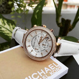 Michael Kors Parker White Diamonds Dial White Leather Strap Watch for Women - MK2281 Buy Now By Michael Kors
