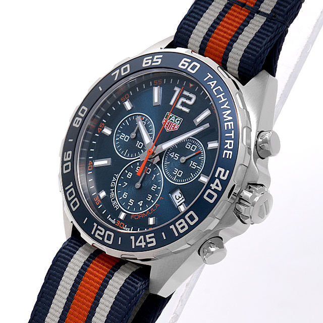 Tag Heuer Formula 1 Chronograph 43mm Blue Dial NATO Strap Watch for Men - CAZ1014.FC8196 Buy Now By Tag Heuer