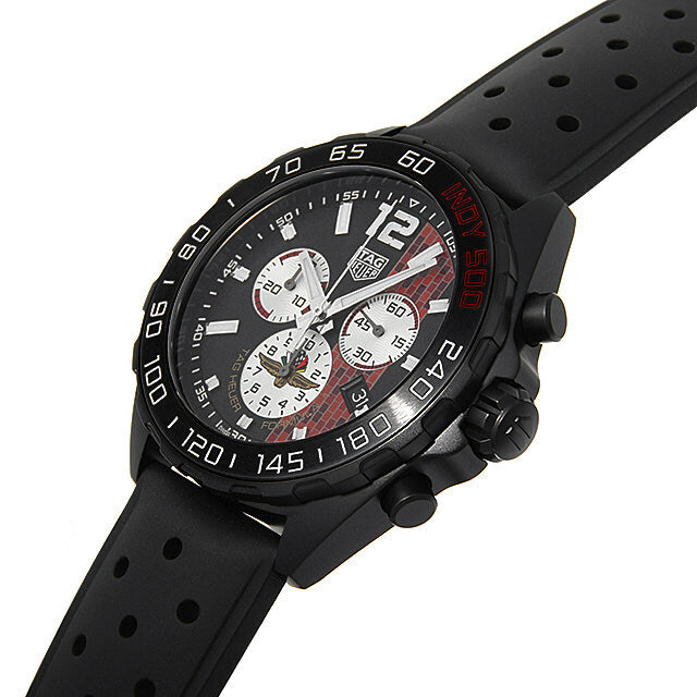 Tag Heuer Formula 1 Indy 500 Limited Edition Chronograph Black Dial Black Rubber Strap Watch for Men - CAZ101AD.FT8024 Buy Now By Tag Heuer
