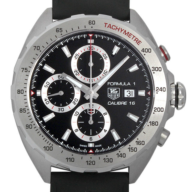 Tag Heuer Formula 1 Calibre 16 Black Dial Black Leather Strap Watch for Men - CAZ2010.FT8024 Buy Now By Tag Heuer
