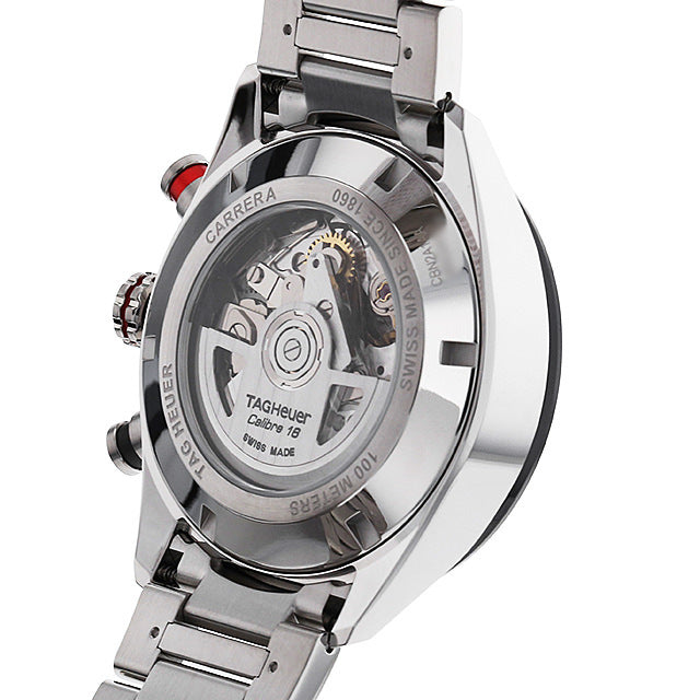 Tag Heuer Carrera Chronograph Black Dial Silver Steel Strap Watch for Men - CBN2A1AA.BA0643 Buy Now By Tag Heuer