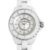 Chanel J12 Diamonds Quartz Ceramic White Dial White Steel Strap Watch for Women - J12 H2422 Buy Now By Chanel