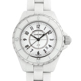 Chanel J12 Ceramic White Dial White Steel Strap Watch for Women - J12 H0968 Buy Now By Chanel