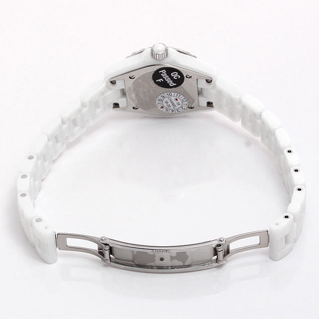 Chanel J12 Quartz Diamonds Ceramic White Dial White Steel Strap Watch for Women - J12 H4466 Buy Now By Chanel