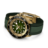 Breitling Superocean Automatic 42 Green Dial Green Rubber Strap Watch for Men - N17375201L1S1 Buy Now By Breitling