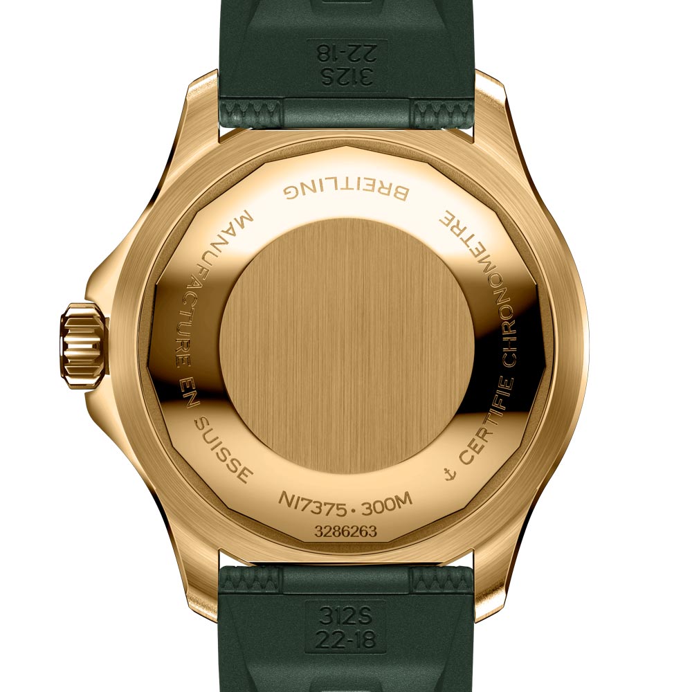 Breitling Superocean Automatic 42 Green Dial Green Rubber Strap Watch for Men - N17375201L1S1 Buy Now By Breitling