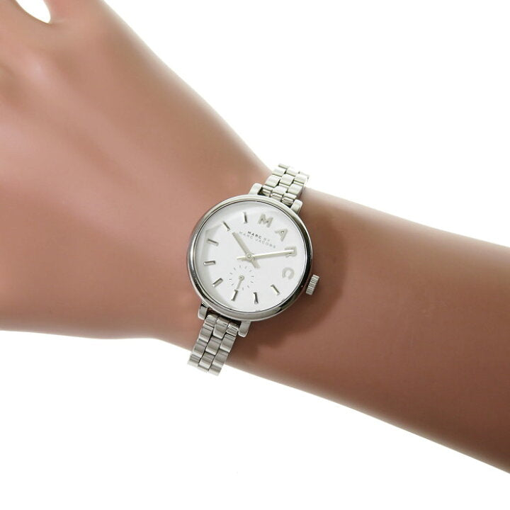 Marc Jacobs Sally White Dial Silver Steel Strap Watch for Women - MBM8642 Buy Now By Marc Jacobs