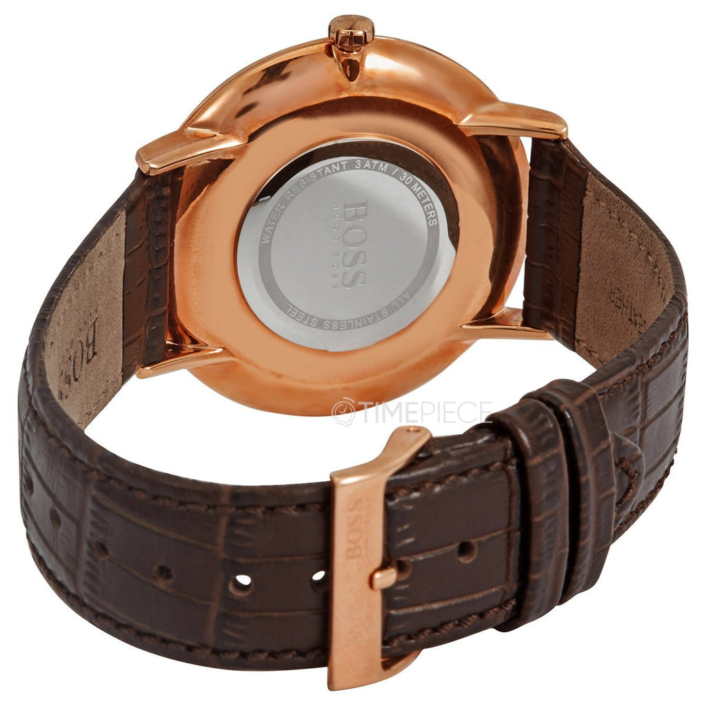 Hugo Boss Classic Jackson Blue Dial Brown Leather Strap Watch for Men - 1513458 Buy Now By Hugo Boss