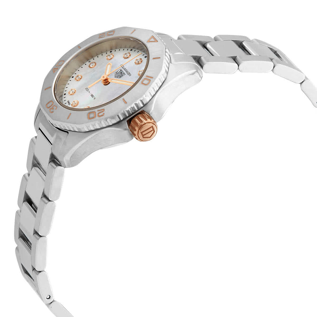 Tag Heuer Aquaracer Professional 200 Quartz Diamonds White Dial Silver Steel Strap Watch for Women - WBP1450.BA0622 Buy Now By Tag Heuer