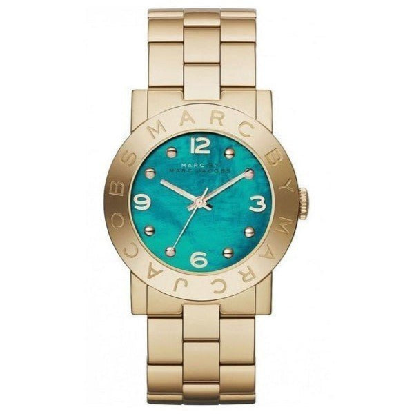 Marc Jacobs Amy Green Dial Gold Steel Strap Watch for Women - MBM8624 Buy Now By Marc Jacobs