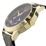 Gucci G-Timeless Brown Dial Brown Leather Strap Unisex Watch - YA1264057 Buy Now By Gucci