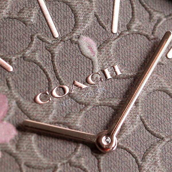 Coach Perry Floral Motif Fawn Dial Pink Leather Strap Watch for Women - 14503442 Buy Now By Coach