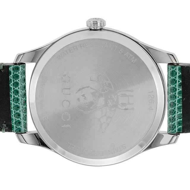 Gucci G-Timeless Green Mother of Pearl Dial Green Leather Strap Watch For Women - YA126585 Buy Now By Gucci
