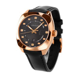 Gucci GG2570 Quartz Black Dial Black Leather Strap Watch For Men - YA142309 Buy Now By Gucci