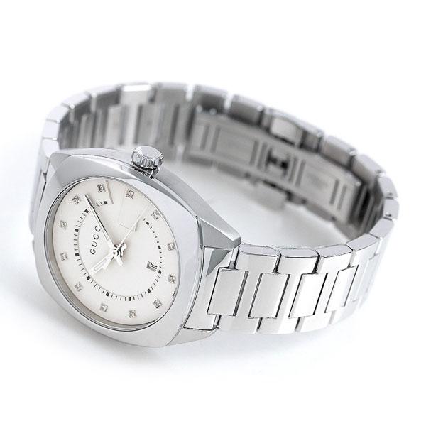 Gucci GG2570 Diamonds White Dial Silver Steel Strap Watch For Women - YA142403 Buy Now By Gucci