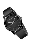 Calvin Klein City Quartz Black Dial Black Leather Strap Watch for Men - K2G2G4C1 Buy Now By Calvin Klein