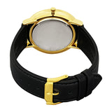 Movado Ultra Slim Black Dial Black Leather Strap Watch For Men - 0607087 Buy Now By Movado