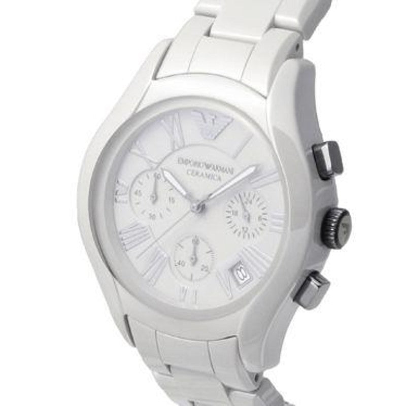 Emporio Armani Valente Chronograph Grey Dial Grey Steel Strap Watch For Men - AR1460 Buy Now By Emporio Armani