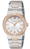 Versace Greca Quartz White Dial Two Tone Steel Strap Watch For Women - VEVH01020 Buy Now By Versace