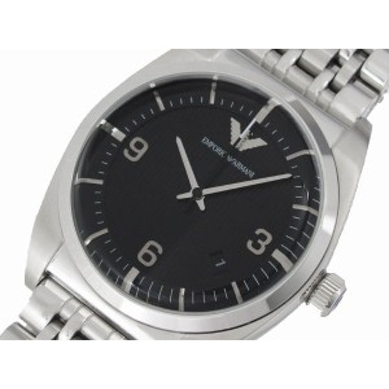 Emporio Armani Classic Analog Black Dial Silver Steel Strap Watch For Men - AR0369 Buy Now By Emporio Armani