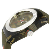 Gucci Sync XXL Quartz Brown Dial Brown Leather Strap Watch For Men - YA137106 Buy Now By Gucci