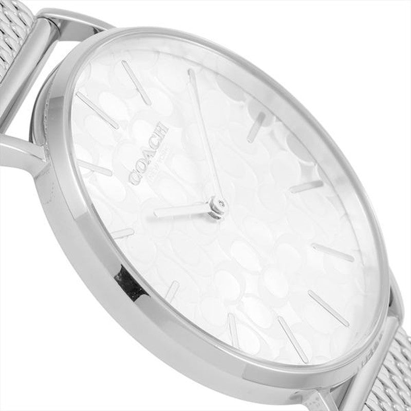 Coach Perry Quartz Silver Dial Silver Mesh Bracelet Watch for Women - 14503384 Buy Now By Coach