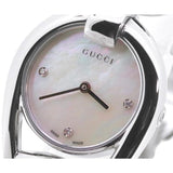 Gucci Horsebit Collection Diamonds Mother of Pearl Dial Silver Steel Strap Watch For Women - YA139506 Buy Now By Gucci