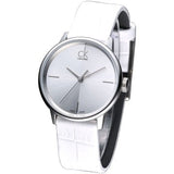 Calvin Klein Accent White Dial White Leather Strap Watch for Women - K2Y2Y1K6 Buy Now By Calvin Klein