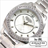 Coach Mini Boyfriend Diamonds Silver Dial Silver Steel Strap Watch for Women - 14501699 Buy Now By Coach