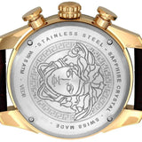 Versace V-Ray Chronograph Quartz Black Dial Brown Leather Strap Watch For Men - VEDB00318 Buy Now By Versace