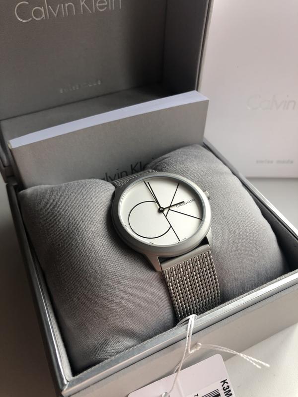 Calvin Klein Minimal White Dial Silver Mesh Bracelet Watch for Women - K3M5215X Buy Now By Calvin Klein