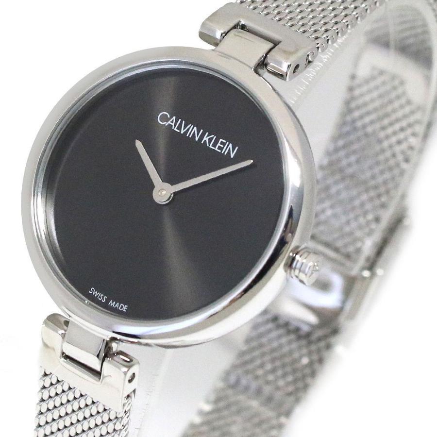 Calvin Klein Authentic Black Dial Silver Mesh Bracelet Watch for Women - K8G23121 Buy Now By Calvin Klein