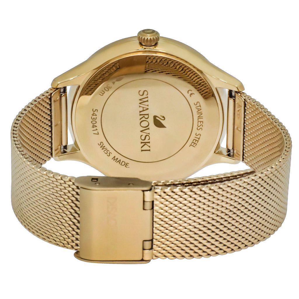 Swarovski Octea Nova Silver Dial Gold Mesh Bracelet Watch for Women - 5430417 Buy Now By Swarovski